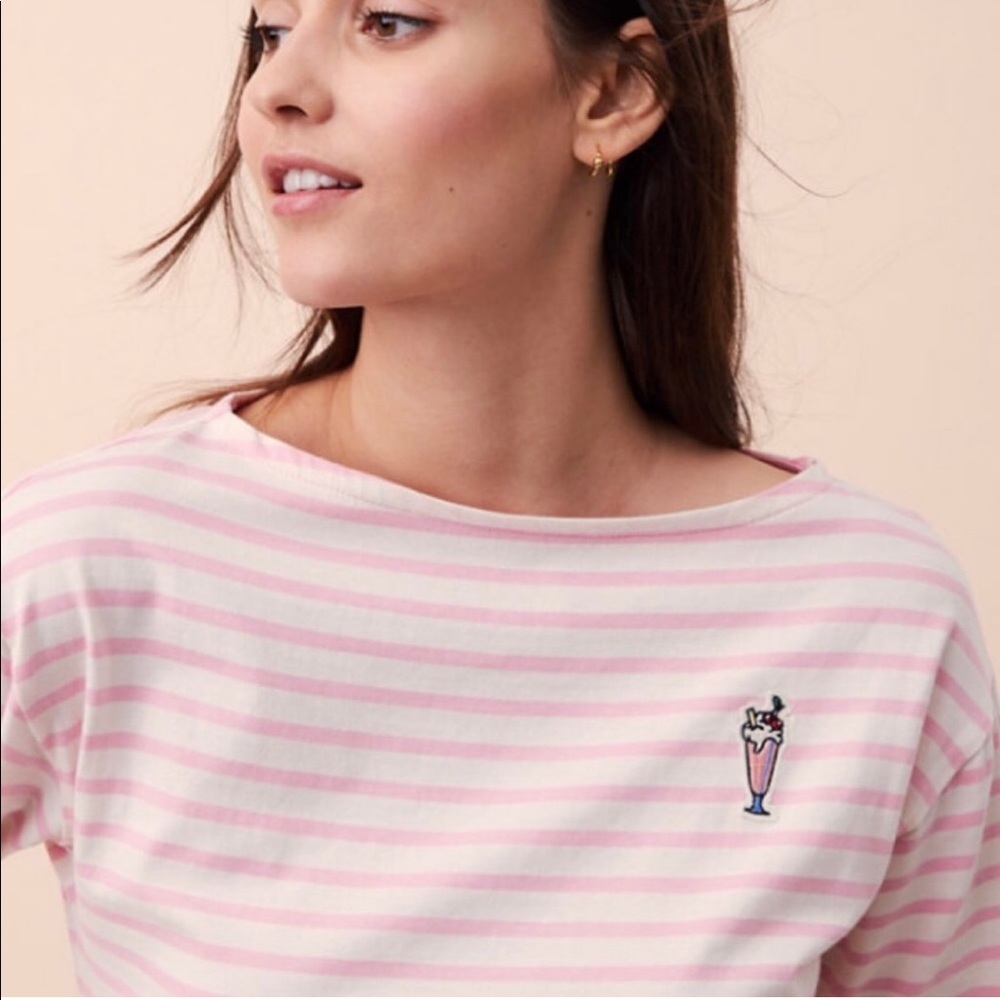 Lou & Grey Pink Striped Ice Cream Shirt